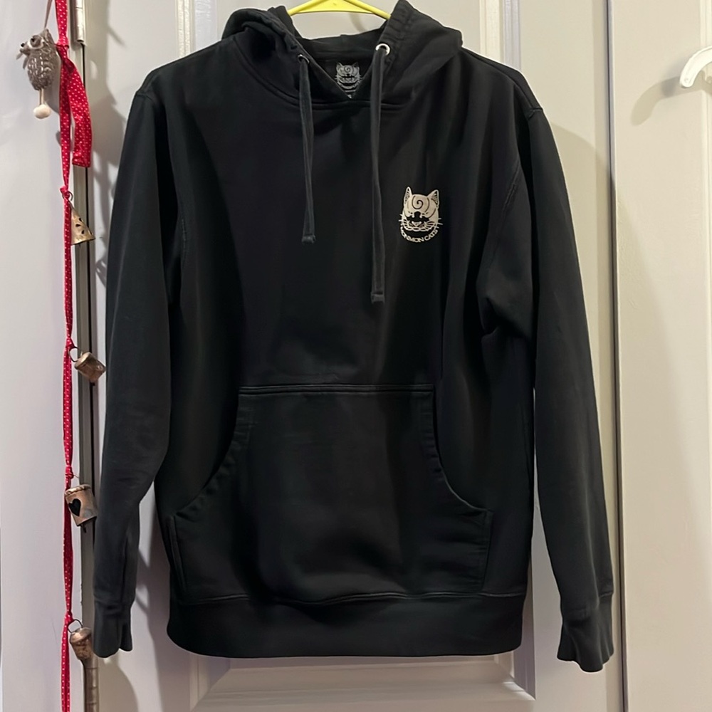 Tebori Cats Hoodie Small Monmon Cats by Horimoto State of Grace Tattoo